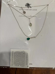 Noonday Collection Vintage real silver necklace with gem stones - Picture 1 of 2