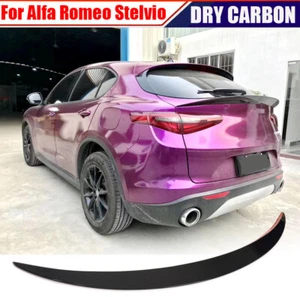 Alerón trasero seco de fibra de carbono para maletero para Alfa Romeo Stelvio 2017-2021 - Imagen 1 de 16