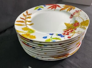 Set of 11 Williams-Sonoma Bernardaud Harvest Berry Dinner Plates 10-1/2" - Picture 1 of 5