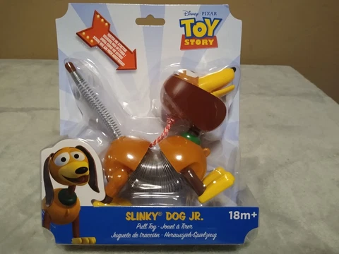 NIB Disney Pixar Toy Story Slinky Dog Jr Pull Toy Action Figure Collectible Sale Cover