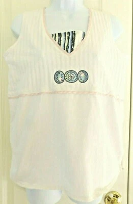 Camiseta sin mangas vintage de tenis y golf para mujer de PRINCE, blanca, talla S/P, nueva con etiquetas Foto 1 de 3