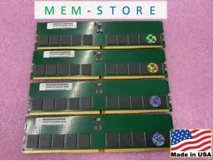 128GB 4x32GB DDR5-4800MHz UDIMM ECC RAM ASRock Server Motherboards Compatible - Picture 1 of 6