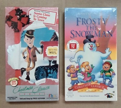 Frosty The Snowman & Santa Claus Is Coming To Town | Sealed | VHS - Image 1 of 4