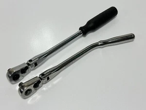 Craftsman 2pc Flex Head Ratchet Lot Set, 44835 KV USA Offset & 44836 Hard Handle - Imagen 1 de 14