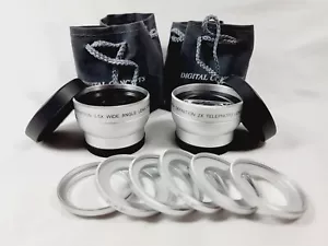 Digital Concepts Screw On High Def 0.5X Wide Angle & 2X Telephoto Lens Kit - Picture 1 of 5