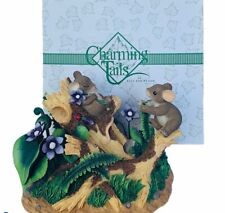 Charming Tails figurine mouse Fitz Floyd anthropomorphic Fern Tickle mice floral