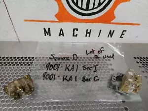 Square D 9001-KA1 Ser J & 9001-KA1 Ser G Contact Blocks Used With Warranty - Picture 1 of 12