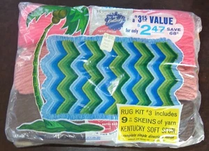 KIT ALFOMBRA SOMERSET #3 9 MADEJAS HILO HILADO SUAVE KENTUCKY NUEVO DE LOTE CON INSTRUCCIONES DE PATRÓN - Imagen 1 de 6
