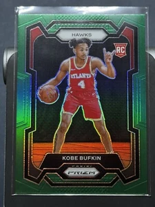 Panini Prizm 2023-24 - Green Prizm #151 Kobe Bufkin (RC) Atlanta Hawks - Imagen 1 de 2