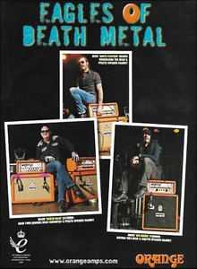 Eagles of Death Metal band 2008 Orange Guitar Amps ad 8 x 11 advertisement print - Picture 1 of 3