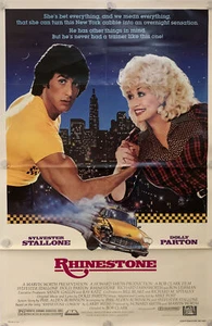RHINESTONE Original One Sheet Movie Poster - 1984 - STALLONE/DOLLY PARTON - Picture 1 of 9