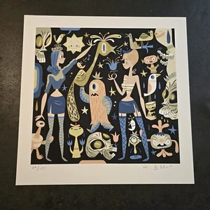 Tim Biskup 2003 War Party Screen Print – Signed & Numbered /150 – HTF - Picture 1 of 16