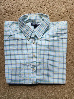 Lands End Youth Shirt Large 14-16 Multicolor Plaid Long Sleeve Button Up  - Image 1 of 4