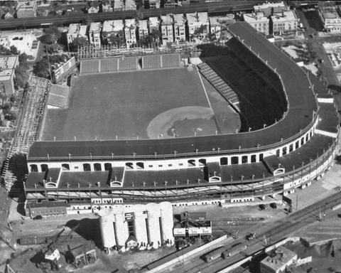 1932 Chicago Cubs WRIGLEY FIELD Glossy 8x10 Photo Weeghman Park Print Poster Cover