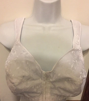  Just My Size Pure Comfort® Seamless Wirefree Bra 42d ~front opening - Image 1 of 2