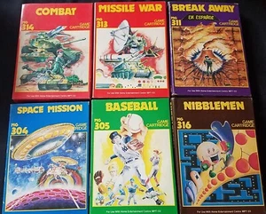 6 NOS MPT-03 Games Not Sealed Space Mission Nibblemen, Combat, Missile War Etc - Picture 1 of 12