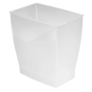 Idesign 64720 Spa Rectangular Trash Can, Waste Basket Garbage Can for Bathroom, - Picture 1 of 12