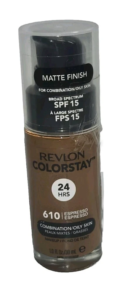 Revlon ColorStay Combination/Oily Skin Matte Foundation 610 Espresso 1pc New!! - Image 1 of 1