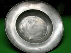 PEWTER  PLATE / CHARGER  YEAR  1604   DUAL COAT OF ARMS  w/ DUAL CARTOUCHE 14 ''