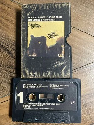 Vintage 1973 THE LAST TANGO IN PARIS Original Movie Soundtrack - Cassette Tape - Image 1 of 2