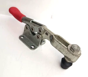 Abrazadera de acción de sujeción de mango horizontal DE-STA-CO 215-U: barra en U, base con brida - Imagen 1 de 2