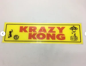 Carpa de plexiglás para videojuegos Krazy Kong de colección.  Donkey Kong / ¡RARO! - Imagen 1 de 3