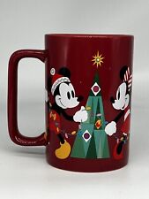 Official Disney Store FA LA LA-ING Love Mickey Minnie Mouse Tall Christmas Mug