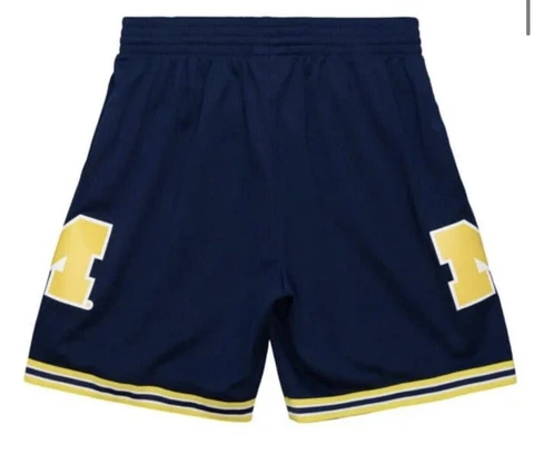 Mitchell  & Ness Michigan Wolverines Fab Five Shorts Large New Cover