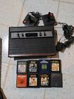 Sears Tele-Games Made For Atari Console with 2 Controllers And 8 Games 