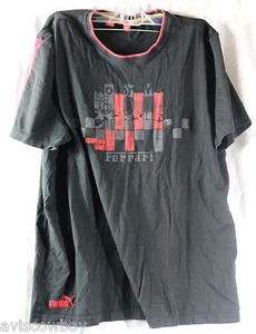 Puma Gray Motor M Numero Uno Ferrari Gray Shirt Men's L - Picture 1 of 5