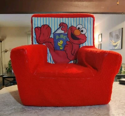 Vintage Elmo Red Foam Childs Chair "ABC" Book by Best Made Toys ( RARE ) - Image 1 of 4