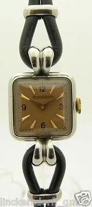 JAEGER LE COULTRE ART DECO DESIGN LADIES WRISTWATCH STEEL 1930s/40s - Picture 1 of 12