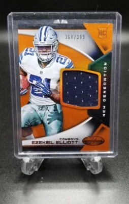 Ezekiel Elliott - 2016 Certified New Generation Orange #4 SN 368/399 Jersey - Image 1 of 3