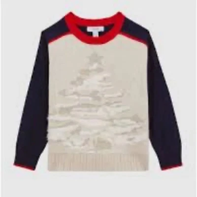 Suéter festivo tejido informal REISS Tilly mezcla de lana de cachemir - talla 5-6 años Foto 1 de 4