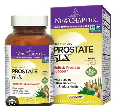New Chapter Prostate Prostate 5LX  Vegetarian Supplement - 120 Capsules - Image 1 of 3