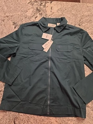 Nuevo con etiquetas Chaqueta Penguin Para Hombres Grande Verde Manga Larga Cremallera Nordstrom Chaqueta Informal E79 Foto 1 de 4