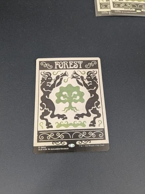 Magic The Gathering Forest Secret Lair Foil Land Used - Image 1 of 2