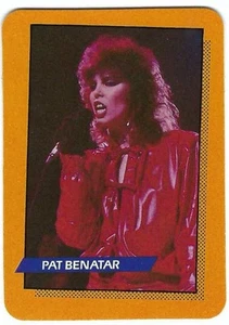 Tarjeta PAT BENATAR 1985 AGI ROCK STAR CONCIERTO #55 (COMO NUEVA) Salón de la Fama del Rock/Roll - Imagen 1 de 2
