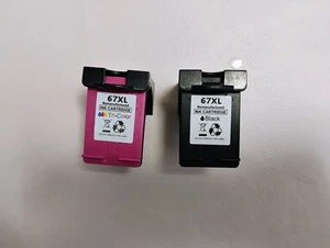 1 Pack Of Black And Tricolors 67XL Ink Cartridge. HP Compatible - Picture 1 of 3