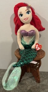 Ty Disney Princess Beanie Baby Dolls Sparkle Ariel 18" Soft Plush - Picture 1 of 8