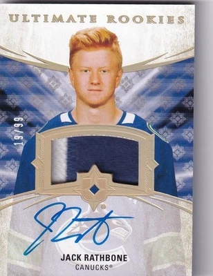 2020-21 Ultimate Collection Patch Autographs #113 Jack Rathbone RC 19/99 - Image 1 of 2