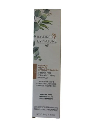 Inspired By Nature ION HAIR tintura média castanha loira 7N nova sem amônia - Imagem 1 de 3