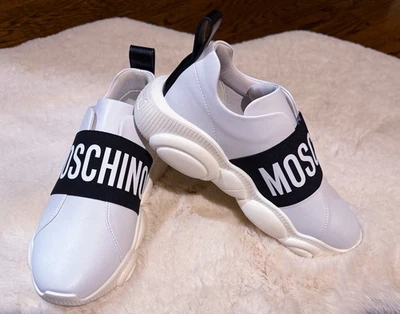 Moschino White Sneakers Size 39 - Image 1 of 4
