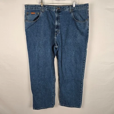 Jeans Jeep masculino 46 x 30 azul teflon HT lavagem média perna reta ajuste regular - Imagem 1 de 4