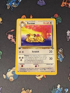 Pokémon Cards Persian 42/64 Jungle FIRST EDITION WOTC - (NM) - Picture 1 of 3