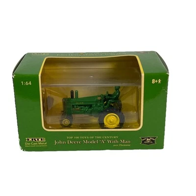 John Deere Model A With Man  1/64 Scale Due-Cast Metal #15572A - Image 1 of 4