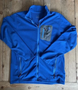 Eddie Bauer Cloud Layer Fleece Men Sz LT Bright Blue First Ascent Used - Picture 1 of 4