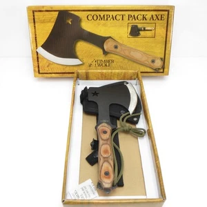 Hacha de hacha Timber Wolf paquete compacto - acero inoxidable - 9" de largo - Imagen 1 de 5