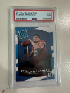 2017 Panini Donruss Patrick Mahomes II Rated Rookie #327 (RC) PSA 9 MINT - Picture 1 of 1
