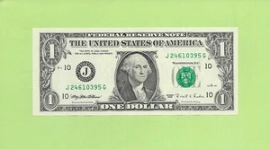 1995 ..UNCIRC $1 J 2461 0395 G .... 1995 $1 J-G NICE NOTE FRN - Picture 1 of 2